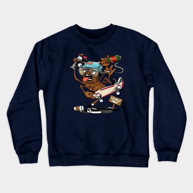 Skateboard Crewneck Sweatshirt by Boiys